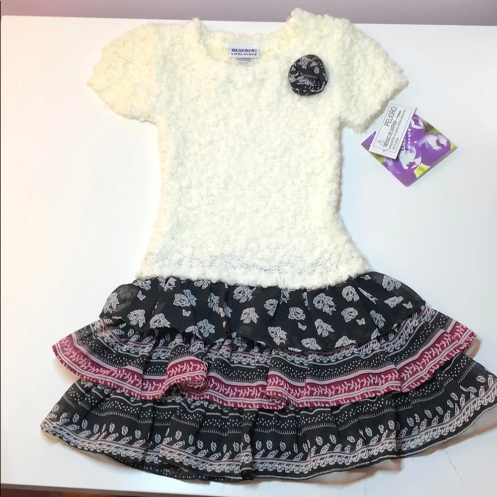 Blueberi Boulevard Toddler Girl Sweater Dress *4T - Picture 2 of 6
